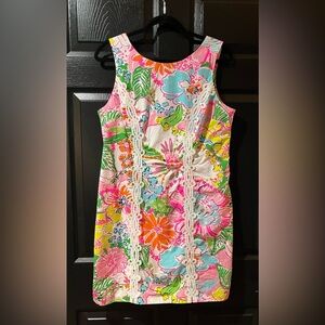 Lilly Pulitzer Floral Dress - Pink, Green, Blue